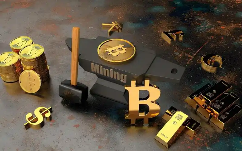 Close-up of a crypto miner rig working tirelessly to mine Bitcoin
