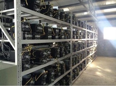 A modern mining farm showcasing various mining rigs and equipment