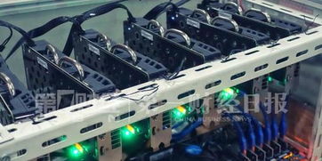 An overview of a well-maintained mining rig setup demonstrating effective troubleshooting